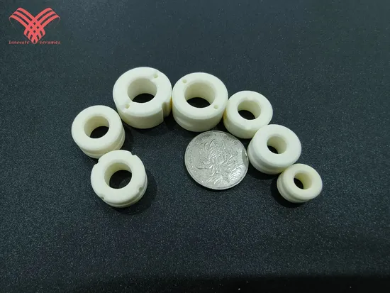 Seal Fasteners Alumina Ceramic Parts Smooth Surface High Strength Ceramic Shaft Sleeve